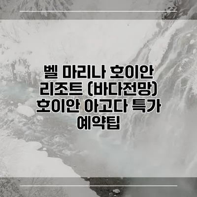 벨 마리나 호이안 리조트 (바다전망) 호이안 아고다 특가 예약팁