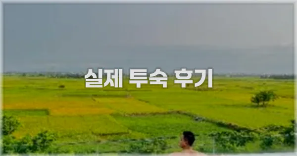 💬 실제 투숙 후기