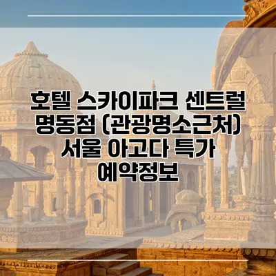 호텔 스카이파크 센트럴 명동점 (관광명소근처) 서울 아고다 특가 예약정보